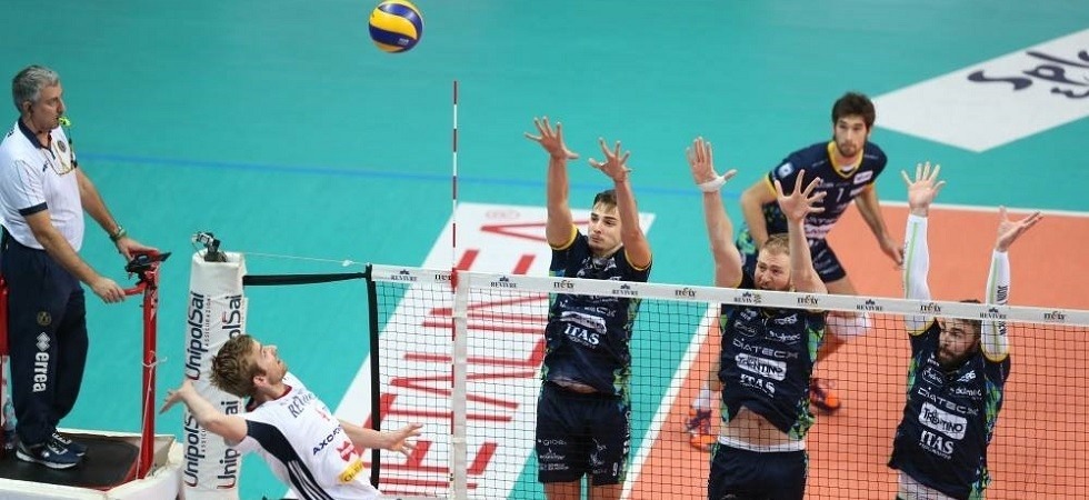 Revivre Milano e Trentino Volley in azione (foto Marco Trabalza)